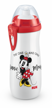 II-LAATU PAKKAUS! NUK Mickey Sports Cup 450ml, Minnie Valkoinen