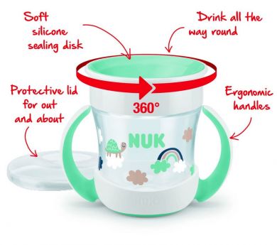 II-LAATU PAKKAUS! NUK Mini Magic Cup Kahvamuki 160ml